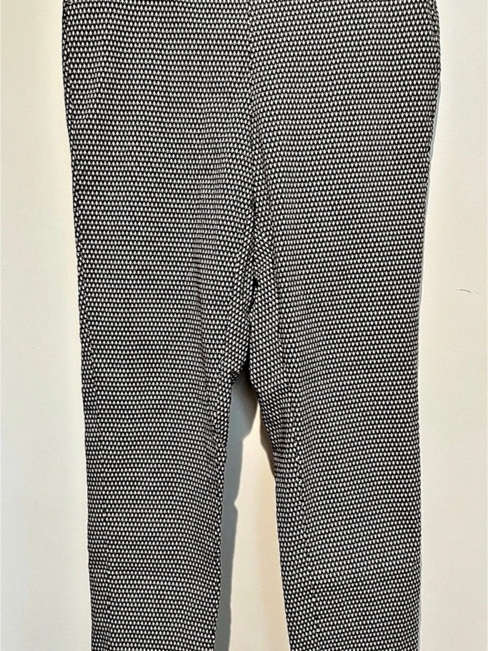 Rafaella Comfort Geometric Pull-On Pants Ankle Pants Black & tan Size 8